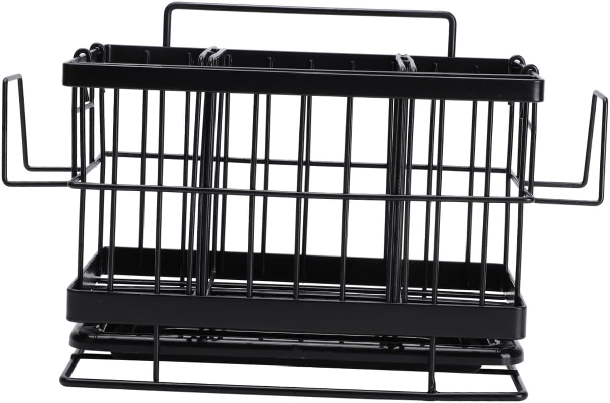 Happyyami 1pc Stainless Steel Adjustable Sponge Shelf Wall-Mounted Dish Cloth Rack Ventilated Design for Kitchen Storage for Drying Rags and Cleaning Utensils