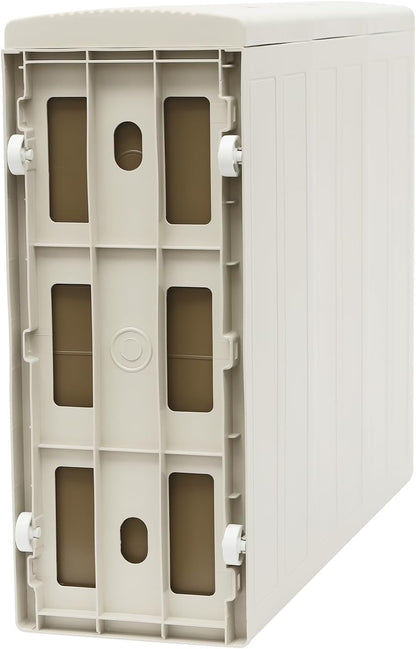 3 Tier Narrow Storage Cabinet with Wheels,Slim Rolling Cart with 3 Drawers,Bathroom Mobile Plastic Cabinets for Small Spaces