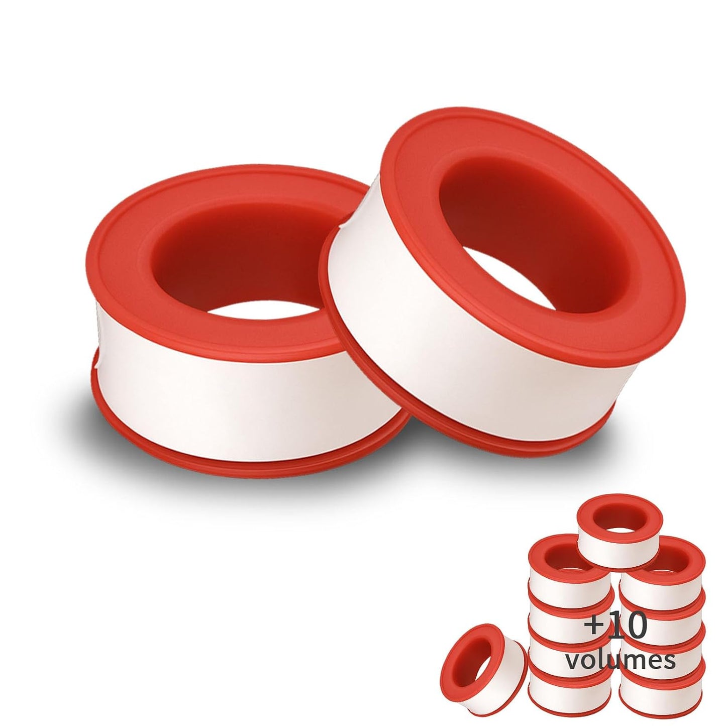 GCQ Teflon Thread Seal Tapes，PTFE Thread Seal Tape for Plumbers Sealant Tape for Leak Water Pipe Thread 3/4 inch x 790 inch (5 Pack/White)