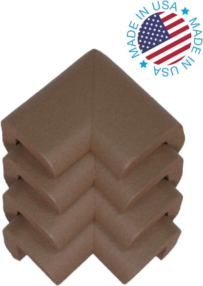 KidKusion 4-Piece Safety Corner Cushion, Black, Child Proofing Corner Guard, Made in USA, Child Safety, Home Furniture Safety Bumper, Baby Proof Table Protector, 4 Count (Pack of 1)