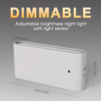 Briignite Motion Sensor Night Light, 2 Pack Motion Activation Night Lights Plug into Wall, Auto On Off, 0-100LM Dimmable Night Light Plug in, 3000K Warm White LED Nightlight for Kids Bedroom Hallway