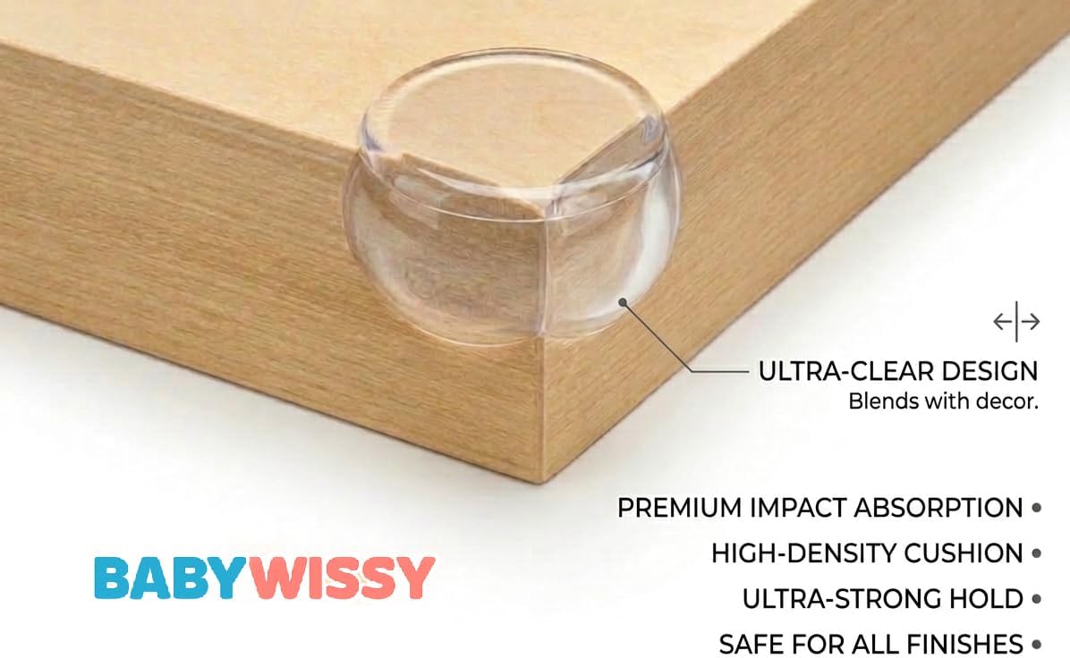 Corner Protectors 16 Pack – Crystal Clear Baby Proofing Corner Guards, Toddler Safety Edge Covers for Tables & Furniture