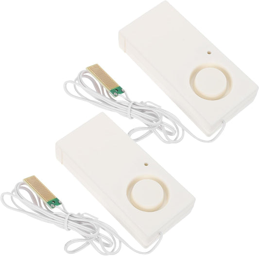 Gadpiparty 2pcs Water Overflow Sensor Alarm with Ultra Sensitive Response and Dual Alarm Protection, 110db Bathtub and Sink Leak Detector for Home and Kitchen Water Leak Detection