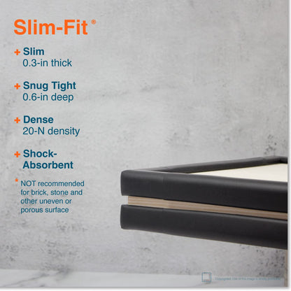 Roving Cove Slimfit Corner Edge Protector for Baby Proofing (Small 15ft Edge 4 Corners), Furniture Safety Bumper Guard, Soft NBR Rubber Foam, 3M Adhesive, Oyster White (Off White)