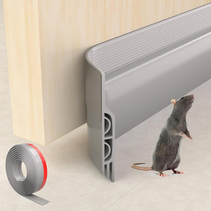 KNEELISA 39" Black Under Door Draft Stopper Exterior,Bottom Door Sweep Sound Proofing,Soundproofing Noise Blocker,Gap Filler Soundproof Seal Strip