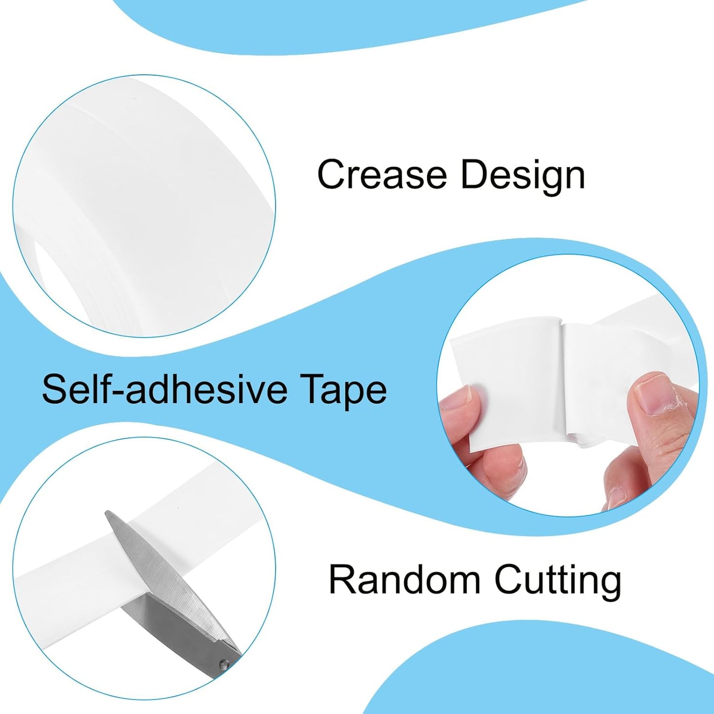 PATIKIL Caulk Tape 0.9" x 10.5 Ft, Self Adhesive Sealing Tape Waterproof Toilet Tub Caulk Sealant Strip Sealing Trim for Kitchen Bathroom Toilet Bathtub Sink Countertop, Gray