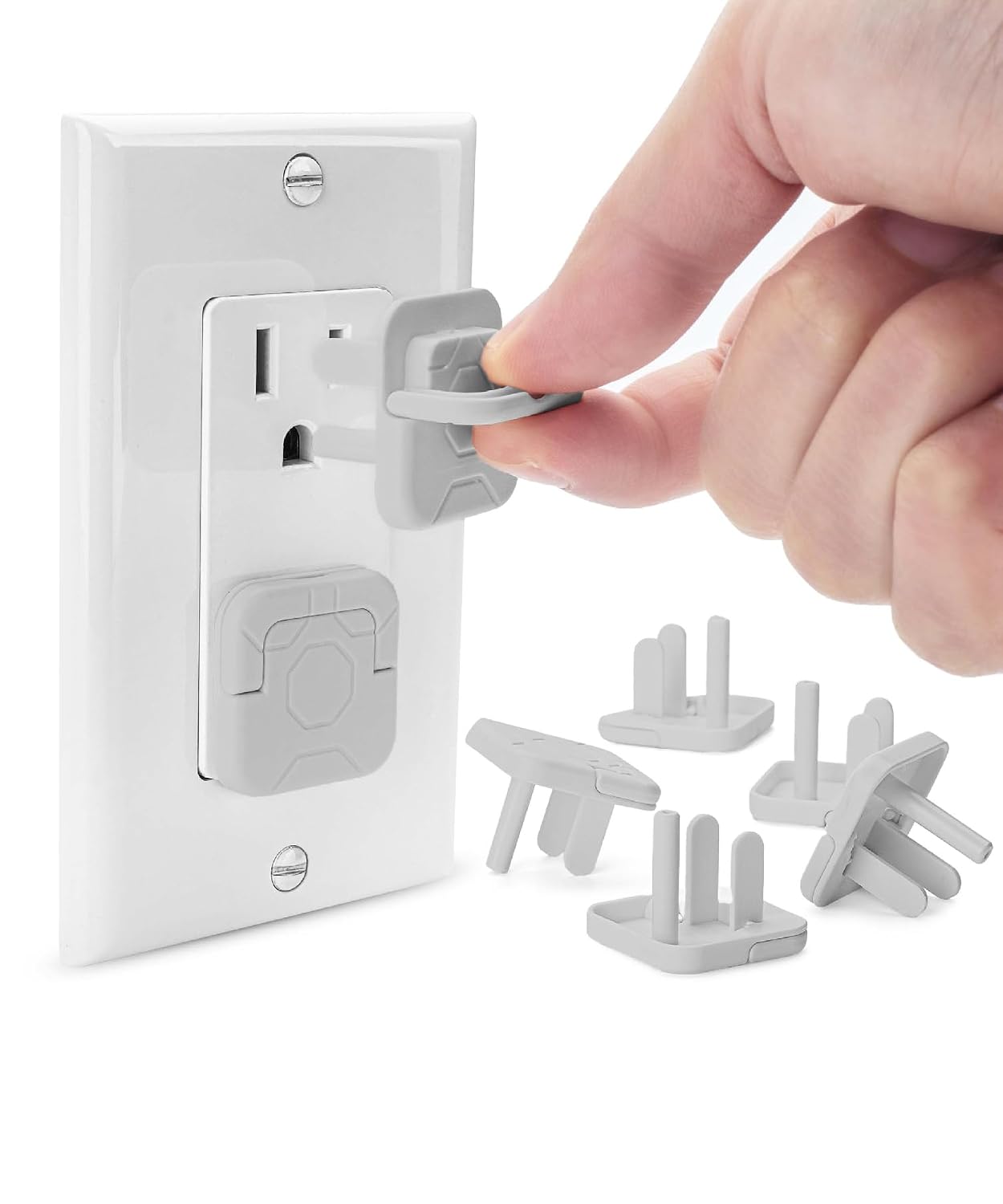 Bates Outlet Covers - Baby Proofing, 10 Pack, 3 Prongs, Child Proof