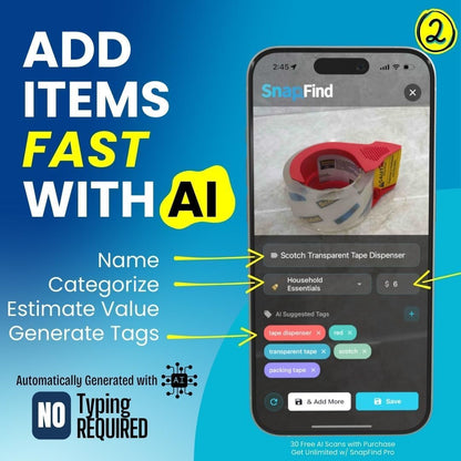 Smart QR Code Labels – AI Auto-Labeling, No Typing! Storage Bins & Moving Containers – iOS and Android App – 10 Waterproof Stickers (3" x 5") (Red)
