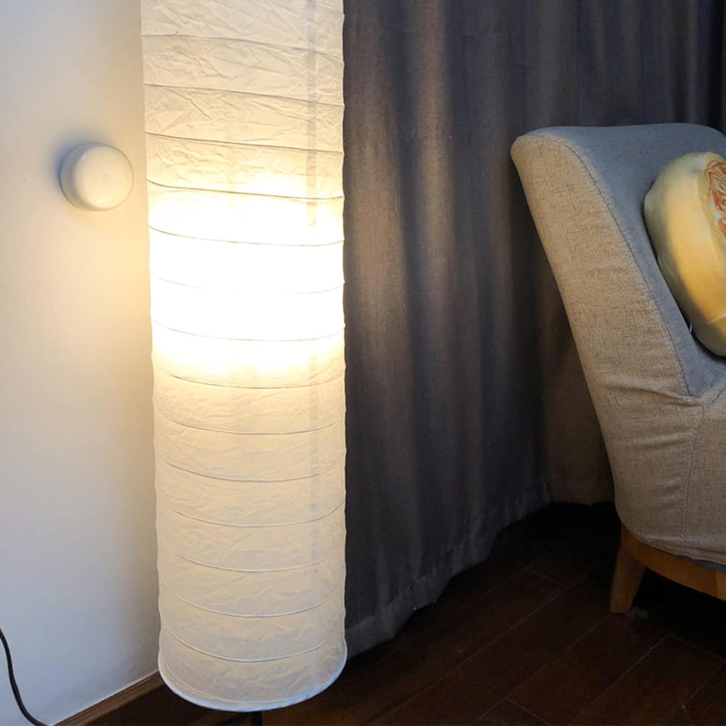 Beaupretty Paper Floor Lamp Shade: Diploma Floor Lamp Shade Japanese Style Rice Paper Lamp Protector Cover Replacement for Hotel Bedside