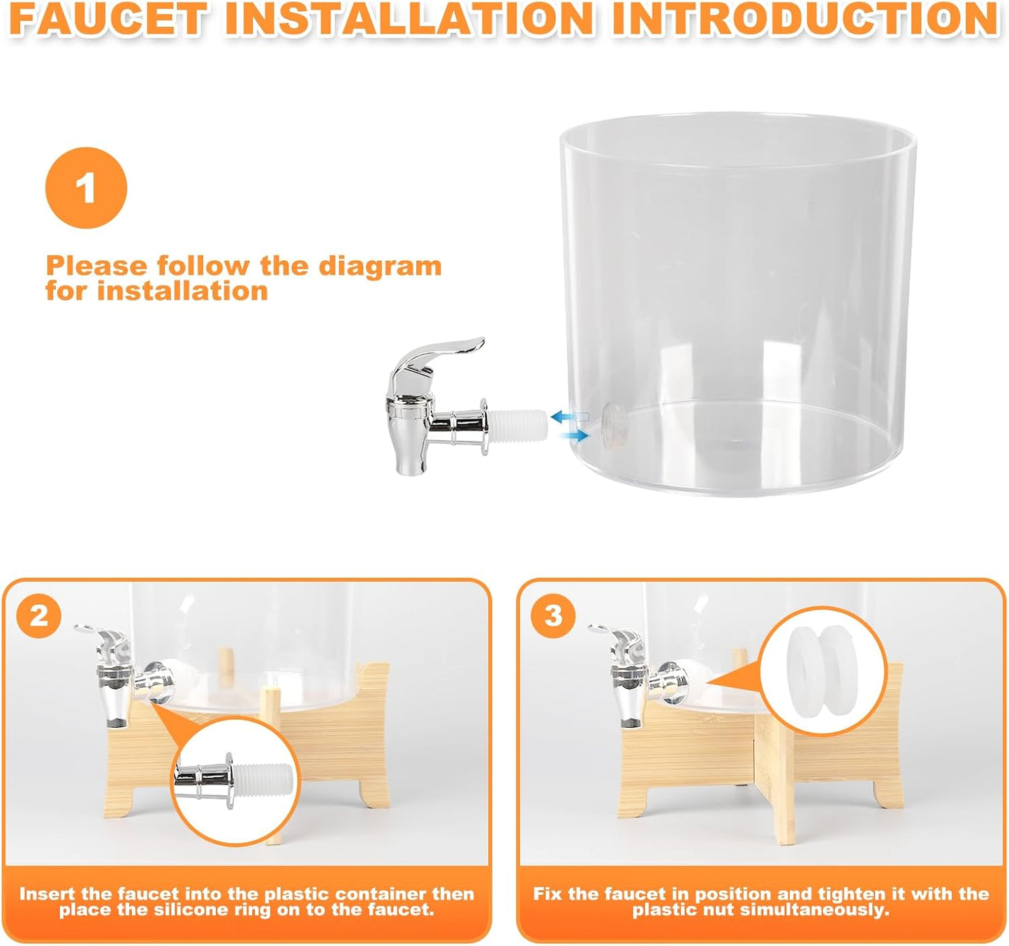 Laundry Detergent Dispenser, Laundry Dispenser for Liquid Detergent, Plastic Laundry Soap Dispenser with Spout, Laundry Room Organization Containers for Detergent and Softener
