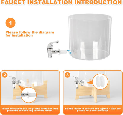 Laundry Detergent Dispenser, Laundry Dispenser for Liquid Detergent, Plastic Laundry Soap Dispenser with Spout, Laundry Room Organization Containers for Detergent and Softener