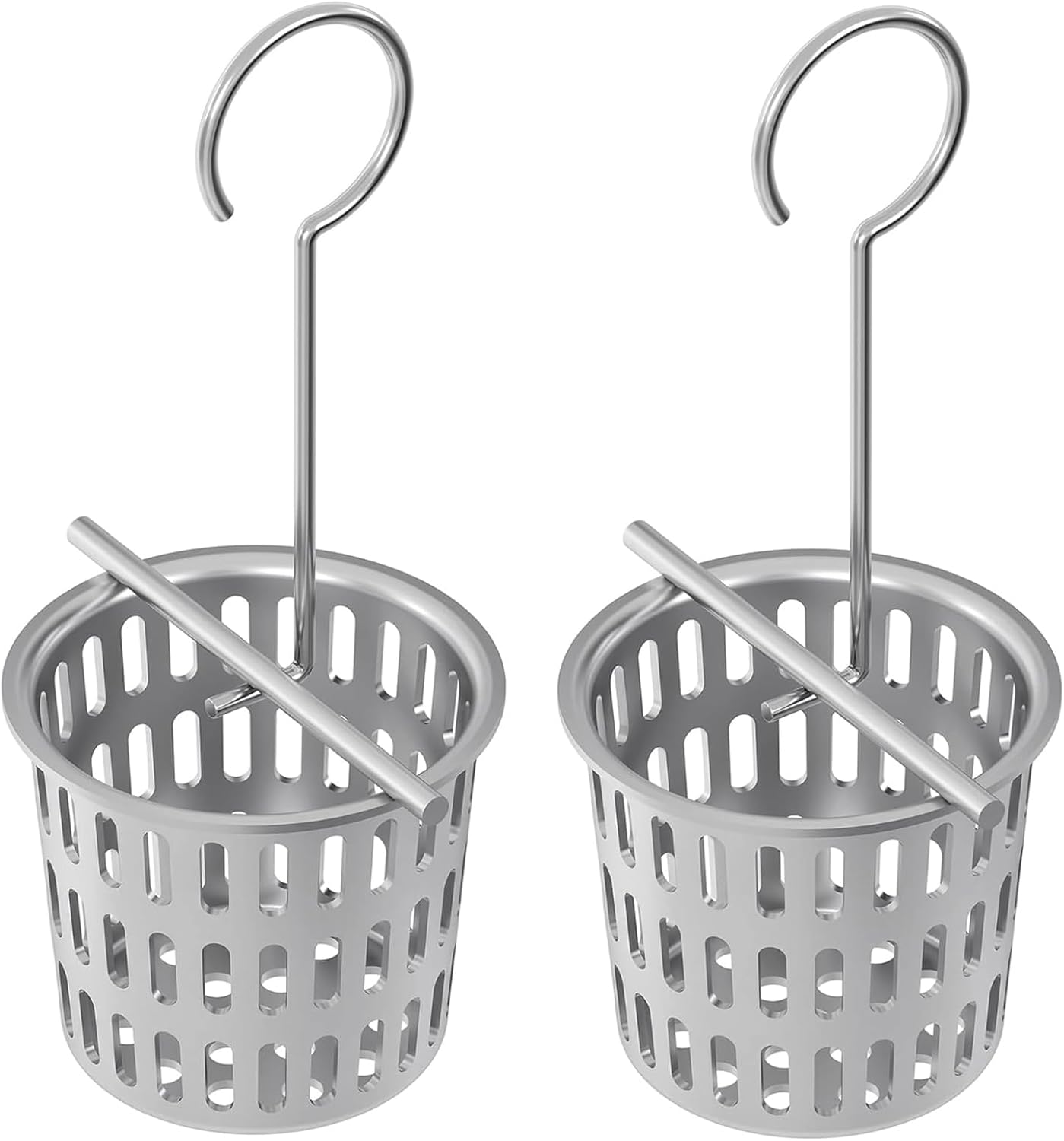 Neodrain Shower Drain Hair Catcher – Stainless Steel Hair & Debris Strainer with Lifting Hook, Hair Trap Filter Basket for Bathroom Drains, Reusable Hair Strainer for Clog-Free Drains
