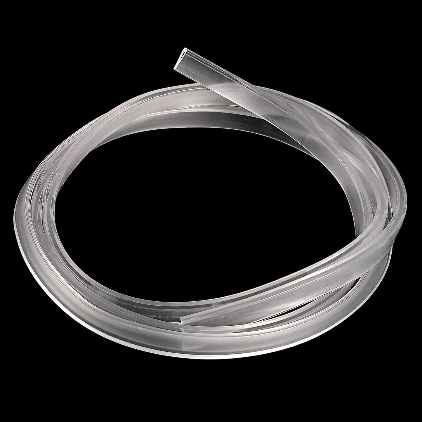 uxcell U Channel Edge Trim, 4.9ft Length Soft Rubber Guard Seal Strip Edge Protector Fit for 1-2mm Edge, (9/32" W x 5/32" H) Clear