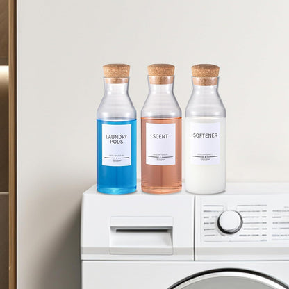 60oz Liquid Laundry Detergent Dispenser with Lables,Glass Laundry Detergent Dispenser,Laundry Detergent Container Laundry Liquid Dispenser