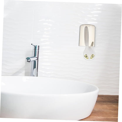 Zerodeko Wall-Mounted Toothbrush Holder with Cup and Cover Easy Installation Bathroom Organizer for Toothbrushes and Cups Space-Saving Design for Home and Dorm Use