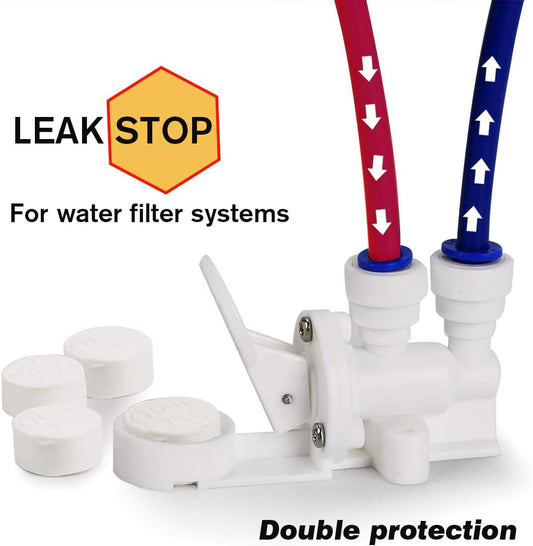 Frizzlife Leak Protection Valve For Reverse Osmosis And Under Sink Water Filter System MP99 & SP99 - Automatic Shut Off Protection When Water Leaks