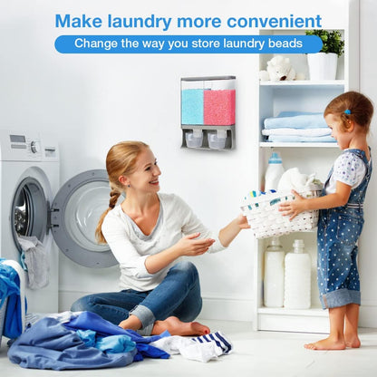 Conworld Laundry Detergent Dispenser, Scent Booster Beads Dispenser for Laundry Room Organization, Suitable for Beads, Stain Remover Powder