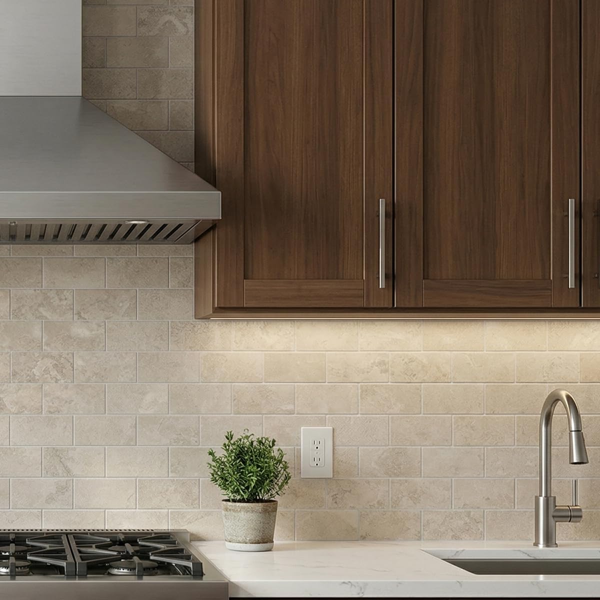 10- Sheet Polished White Peel and Stick Backsplash, 12’’Luxury PVC Ceramic Look Self Stick Subway Tiles, Waterproof Peel and Stick Wall Tiles for Kitchen and Bathrrom