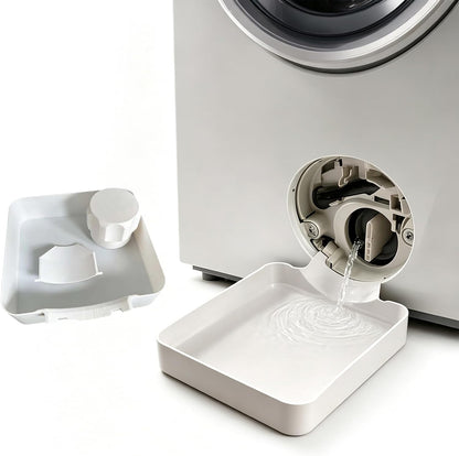 Washer Drip Pan, Universal Front-Load Washing Machine Drain Pan, Washing Machine Drainage Tray, Leak-Proof Easy Install Drain Funnel Water Catch Tray, Protect Floors Stay Dry, Stop Leaks (1PC)