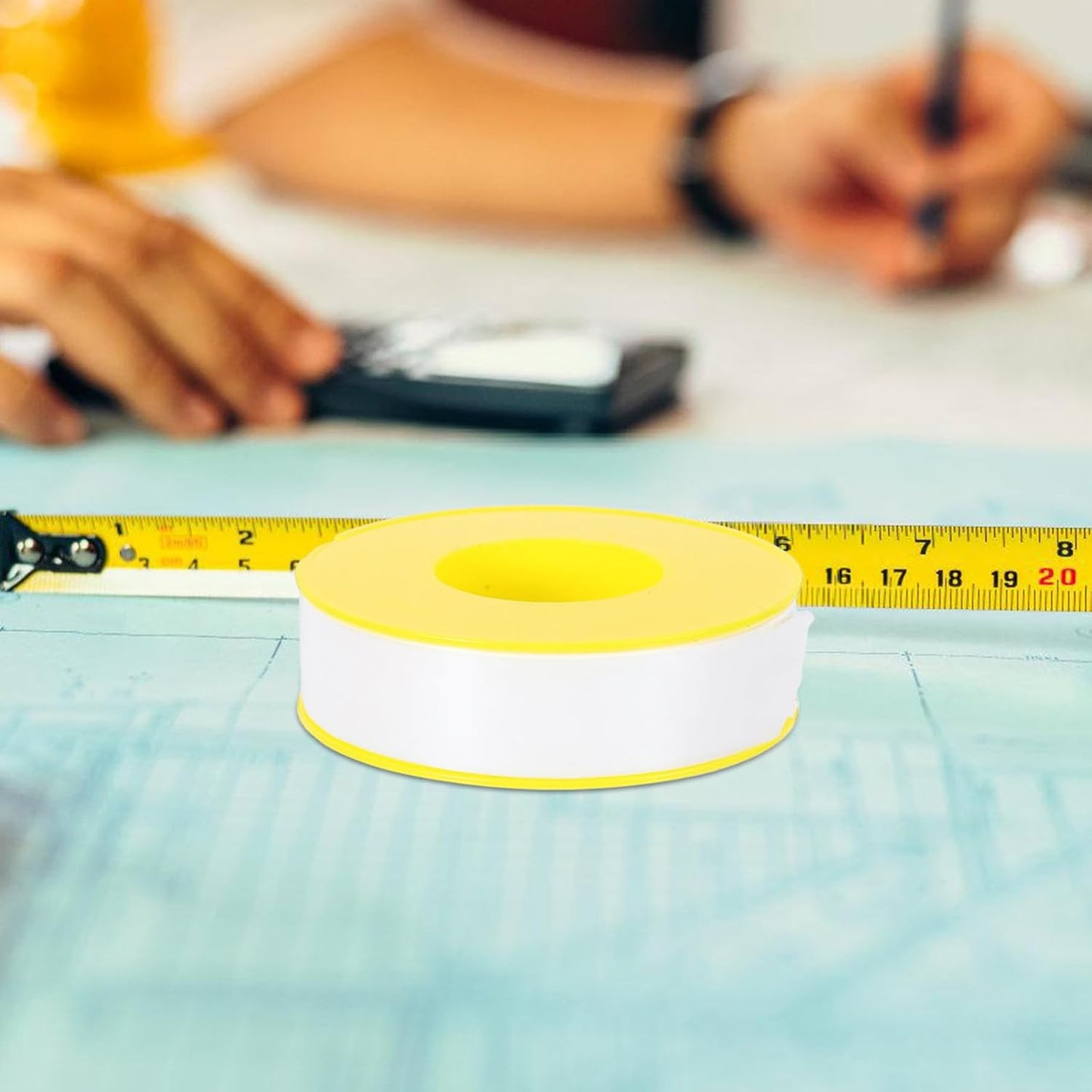 ULTECHNOVO PTFE Thread Seal Tape for Pipes and Faucets, High Density Waterproof Sealant Tape, Easy to Install, 1 Roll, for Household and Industrial Leak Repairs