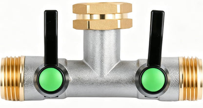 Love Is War 2 Way Hose Splitter Garden Water Faucet Spigot Splitter | Standard 3/4 inch GHT thread fits all common outdoor spigots and hoses