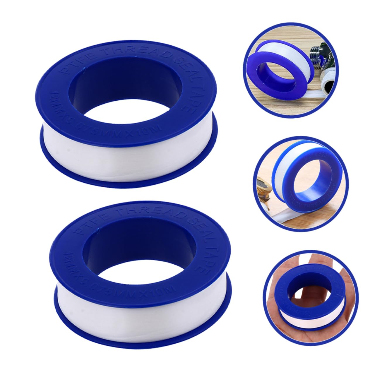 MAGICLULU 12rolls PTFE Pipe Thread Tape Plumbers Sealing Tape for Water Leaks for Shower and Plumbing Applications