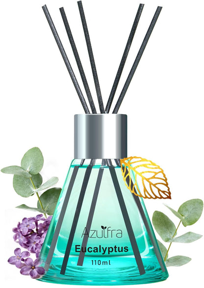 Reed Diffuser Set for Home, Citrus Scented Diffuser with 6 Diffuser Sticks, Home Fragrance Scent Essential Oil Stick Diffuser for Christmas Shelf Decor,3.4 oz