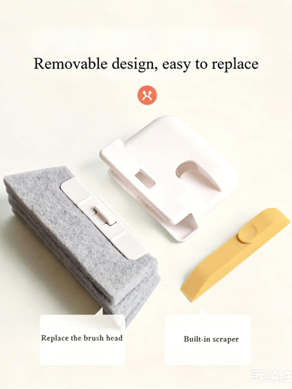 Window Track Cleaning Brush 2 in 1 Gap Tool for Sill Door Keyboard | Gap scrubber set cleans window tracks, corners and narrow gaps