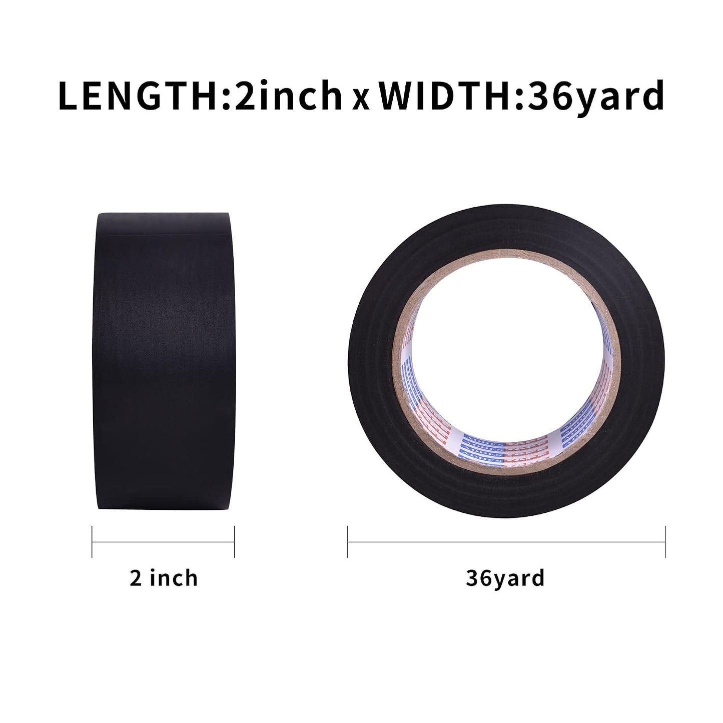 ADHES Corrosion Protection Pipe Tape, 2 Inch X 36 Yds(108FT), 6.0Mil PVC Pipe Wrap Tape Weatherproof Wrap Duct Tape for Drain Pipe, Metal & Electrical Piping, Outdoor, Underground Pipe, Black