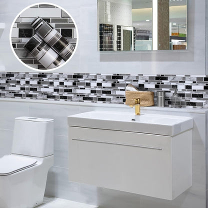 Livebor Peel and Stick Backsplash Wallpaper Kitchen Backsplash Wallpaper 11.8inch x 118.1inch Tile Contact Paper Kitchen Peel and Stick Countertops Waterproof Contact Paper for Bathroom Tile Vinyl