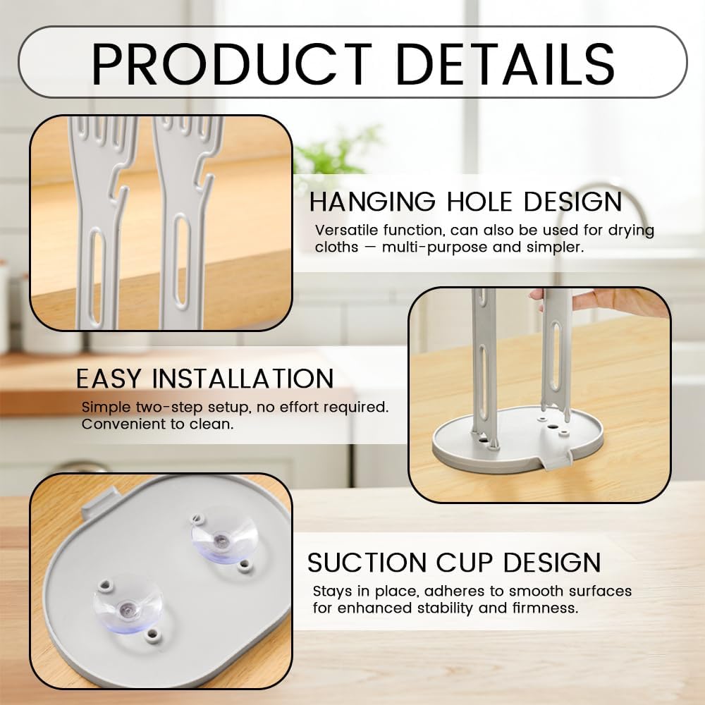 2 Pack Kitchen Holder Glove Drying - Glove Dryer Rack,Reusable Plastic Bag Dryer,Dish Glove Holder with Kitchen,Reusable Towel Storage Holders,Glove Storage and Hanger，Stand Creative Kitchen Tool