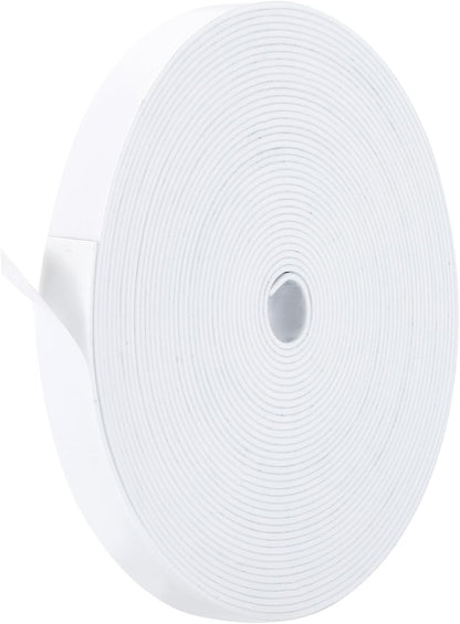 PATIKIL Weather Stripping Door Seal Strip, 3/8 Inch x 1/4 Inch x 32 Ft Self Adhesive Soundproof High Density Foam Tape Insulation for Door Window Air Conditioning, White - Colors B