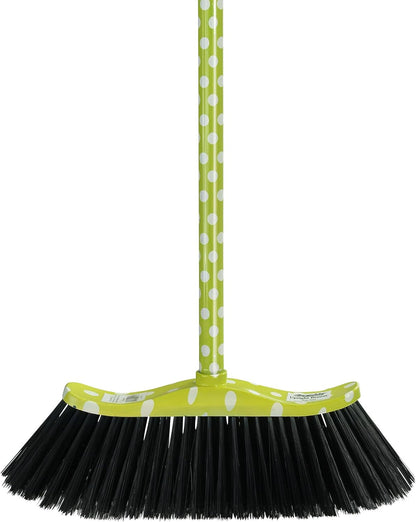 Superio Grey Broom, Heavy-Duty Indoor & Outdoor Broom with 48-Inch Handle, Multi-Surface Floor Cleaning for Home, Kitchen, Garage & Office