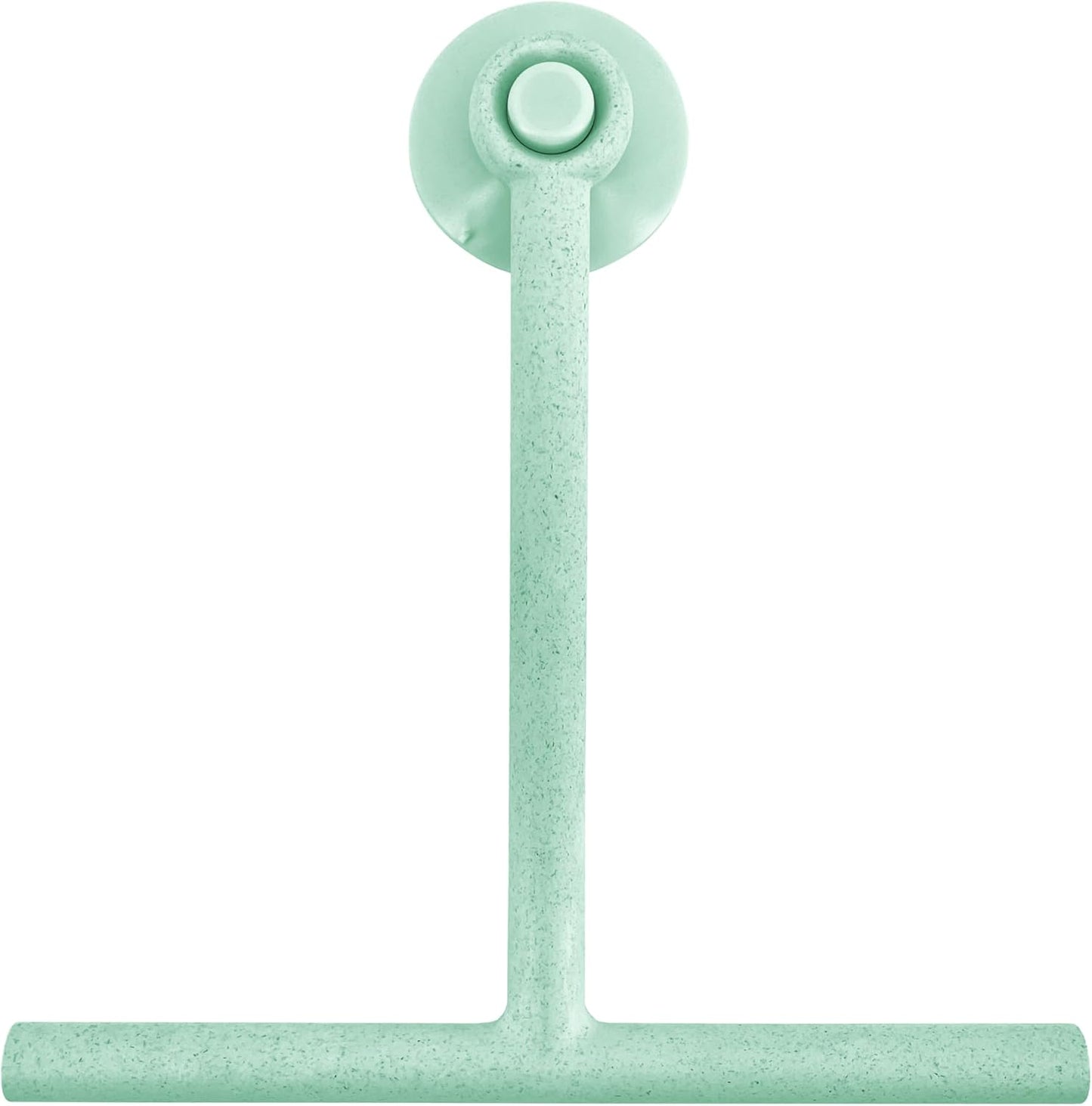 Splash Home Shower Squeegee for Glass Doors - Black Bathroom Squeegee with Suction Hook, Glass Shower Door Squeegee for Streak-Free Cleaning, Shower Wiper for Glass Doors and Tiles, 8.5" Wide Blade