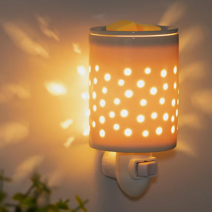Bobolyn Wax Melt Warmer with Timer Ceramic Electric Candle Warmer Lamp with Timer and Dimmer for Scented Melts Wax Burner Fragrance Wax Melter for Home Office Bedroom Decor Gift for Mom Women
