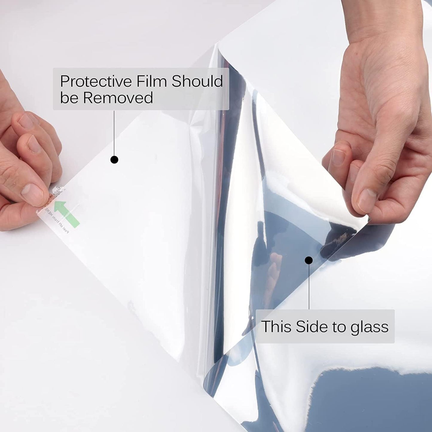 KESPEN Window Privacy Film Frosted Glass Heat Control UV Blocking Privacy Window Film for Glass Windows Static Cling Non-Adhesive Door Coverings Decals for Bathroom Home Office,17.5 Inch X 6.5 Feet