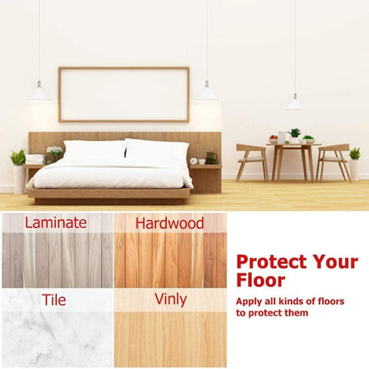 Yelanon Non Slip Furniture Pads -56 pcs（1+2）” Furniture Grippers, Non Skid Furniture Legs,Self Adhesive Rubber Furniture Feet, Anti Slide Furniture Hardwood Floor Protector for Keep Couch Stoppers