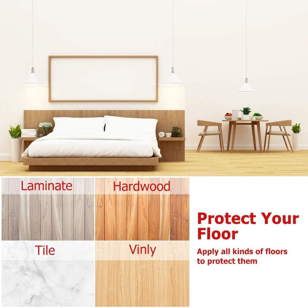 Yelanon Non Slip Furniture Pads -12pcs 4" Furniture Grippers Hardwood Floors, Non Skid for Furniture Legs,Self Adhesive Rubber Feet, Anti Slide Furniture Floors Protectors for Keep Couch Stoppers