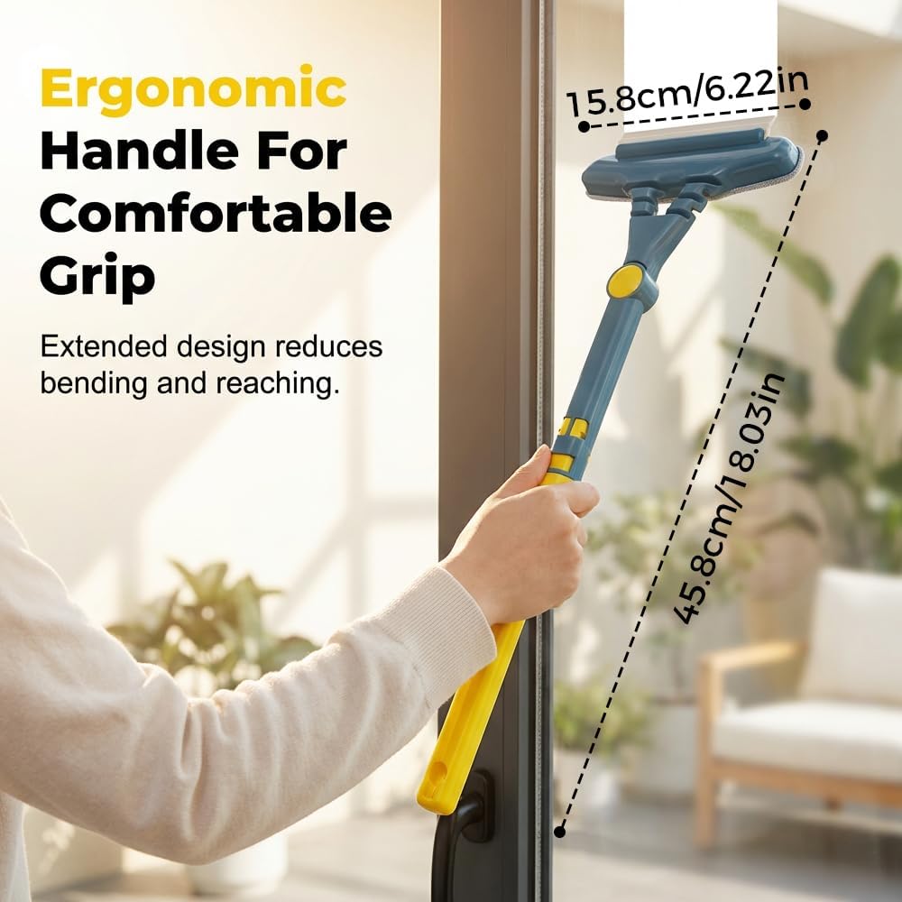 2-in-1 Window Screen Cleaning Brush Set, 2026 New Window Screen Cleaner Multi-Purpose Cleaning Brush, Double Sided Wet & Dry Dual Use for Patio, Door, Porch Screens (2PCS)