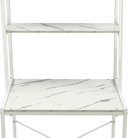 Over Washer and Dryer Shelves, 3 Tiers Over Washer and Dryer Storage, Laundry Room Storage and Organizer Standing Shelf for Bathrooms, Laundry Rooms, Balconies, Marble, 25.6*23.62*38.18in