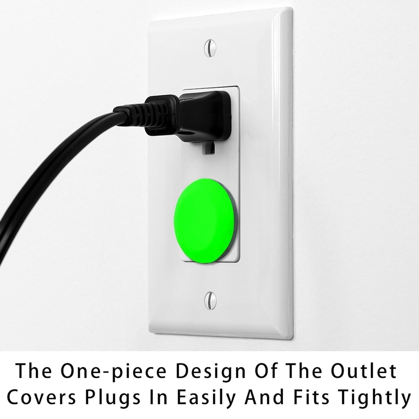 Pure Blue Color Outlet Covers Baby Proofing - Plug Covers for Electrical Outlets, Child Proof Socket Covers, Baby Safety Products for Home, Office
