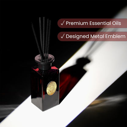 M&SENSE 6.3 oz Large Reed Diffuser Set | Lime+Basil Scent Oil Diffuser with Sticks | Hotel Collection Non-Toxic Home Fragrance |for Bedroom Bathroom Living Room - Colors A