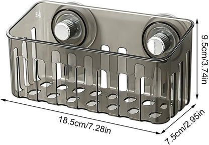 Sink Sponge Holder with Suction Cups Storage Rack with Suction Cups | Kitchen Sponge Holder for Dish Brush Soap Cleaning Tool Bathroom Shower Wall