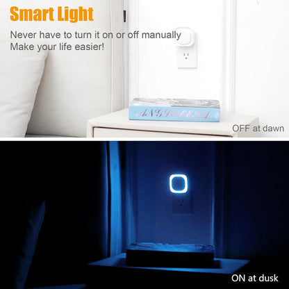 YUNLEX 2 Pack Red Night Light with Dusk to Dawn Sensor, Eye-Care Reflected Glow, 0% Blue Light True Red LED, 3-Level Brightness, Auto On/Off, Plug-in Nightlight for Sleep, Kids, Bedroom, Bathroom