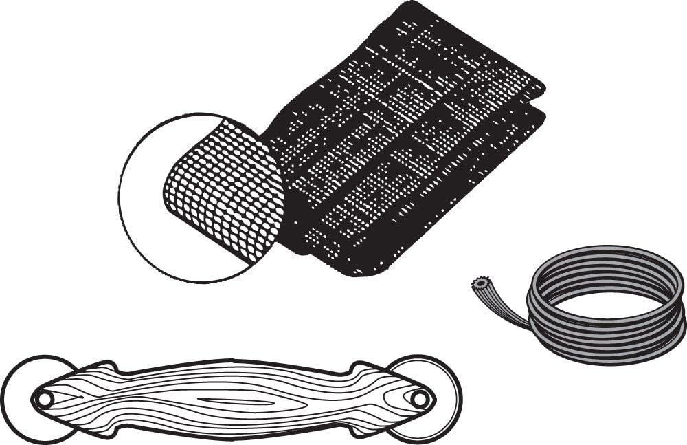 Prime-Line P 7515 Screen Door Repair Kit, 36 In. x 84 In. | Rolling Tool Included, Charcoal Fiberglass Screen Cloth, Black Spline, For Windows or Patio Doors