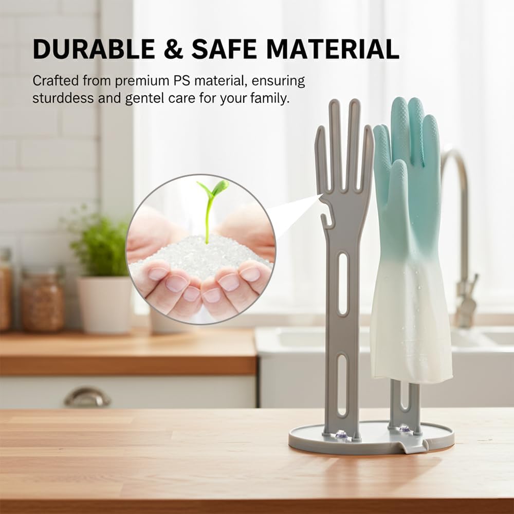 2 Pack Kitchen Holder Glove Drying - Glove Dryer Rack,Reusable Plastic Bag Dryer,Dish Glove Holder with Kitchen,Reusable Towel Storage Holders,Glove Storage and Hanger，Stand Creative Kitchen Tool