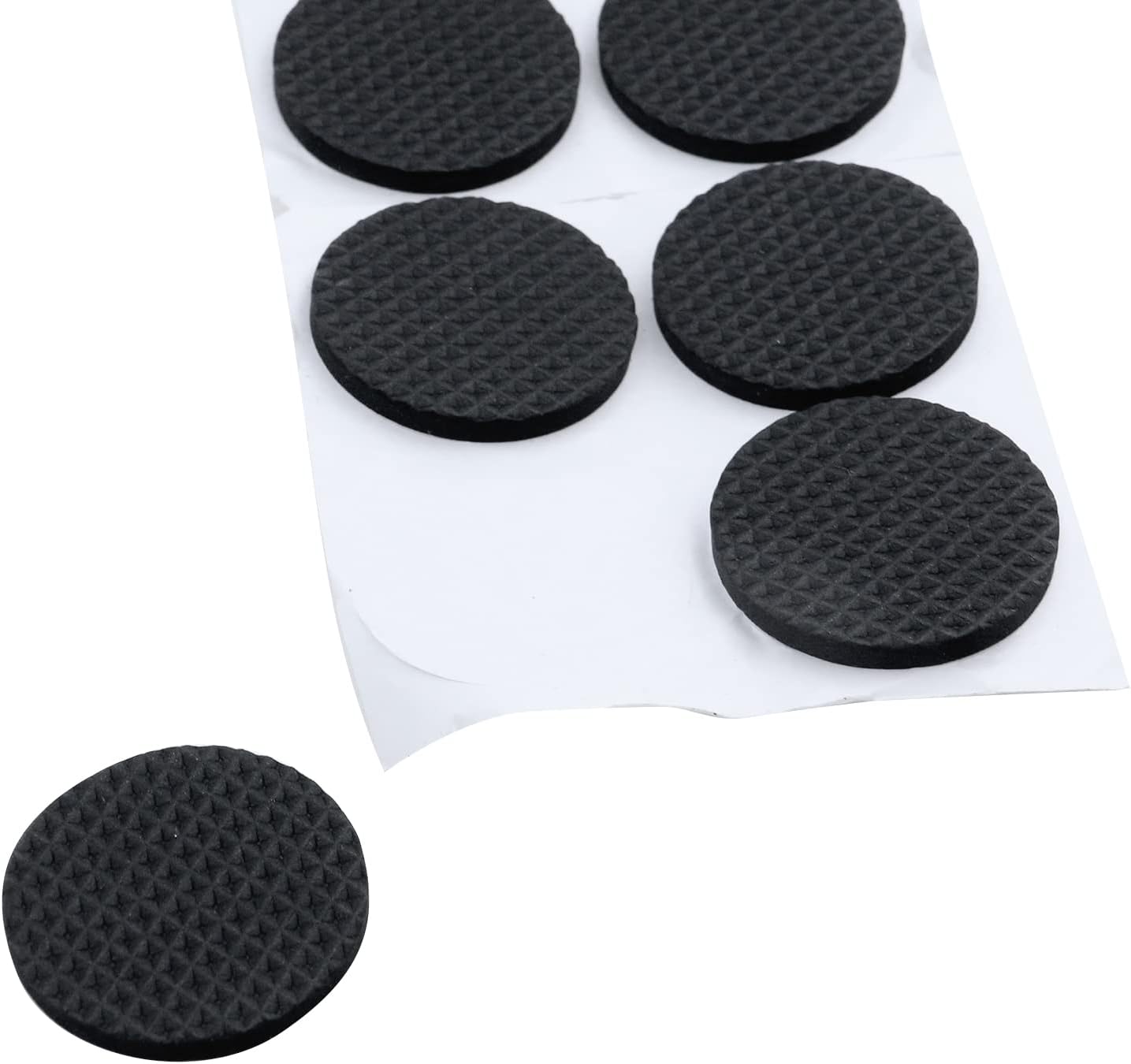 Antrader 1.5 Inch Self-Stick Furniture Round Felt Pads Wood Floor Protectors – Protect Your Hard Floors from Furniture Scratches, Pack of 48, Black