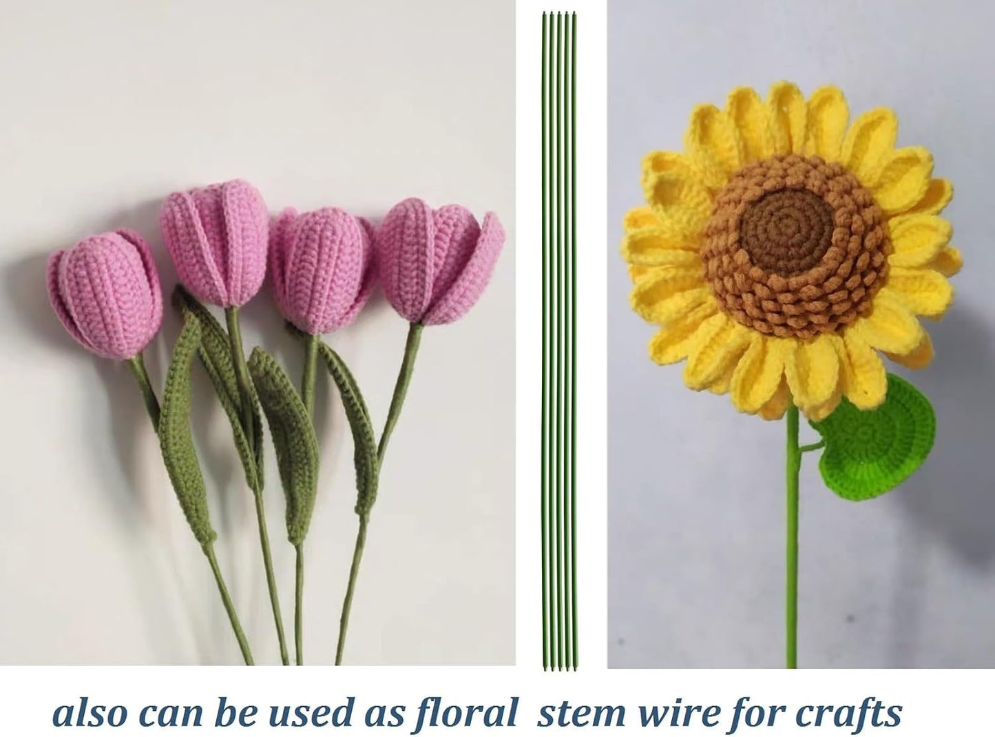 16 Inch Orchid Stakes Pack of 20, Plant Support Stake Bendable Orchid Stick