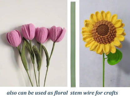 16 Inch Orchid Stakes Pack of 20, Plant Support Stake Bendable Orchid Stick