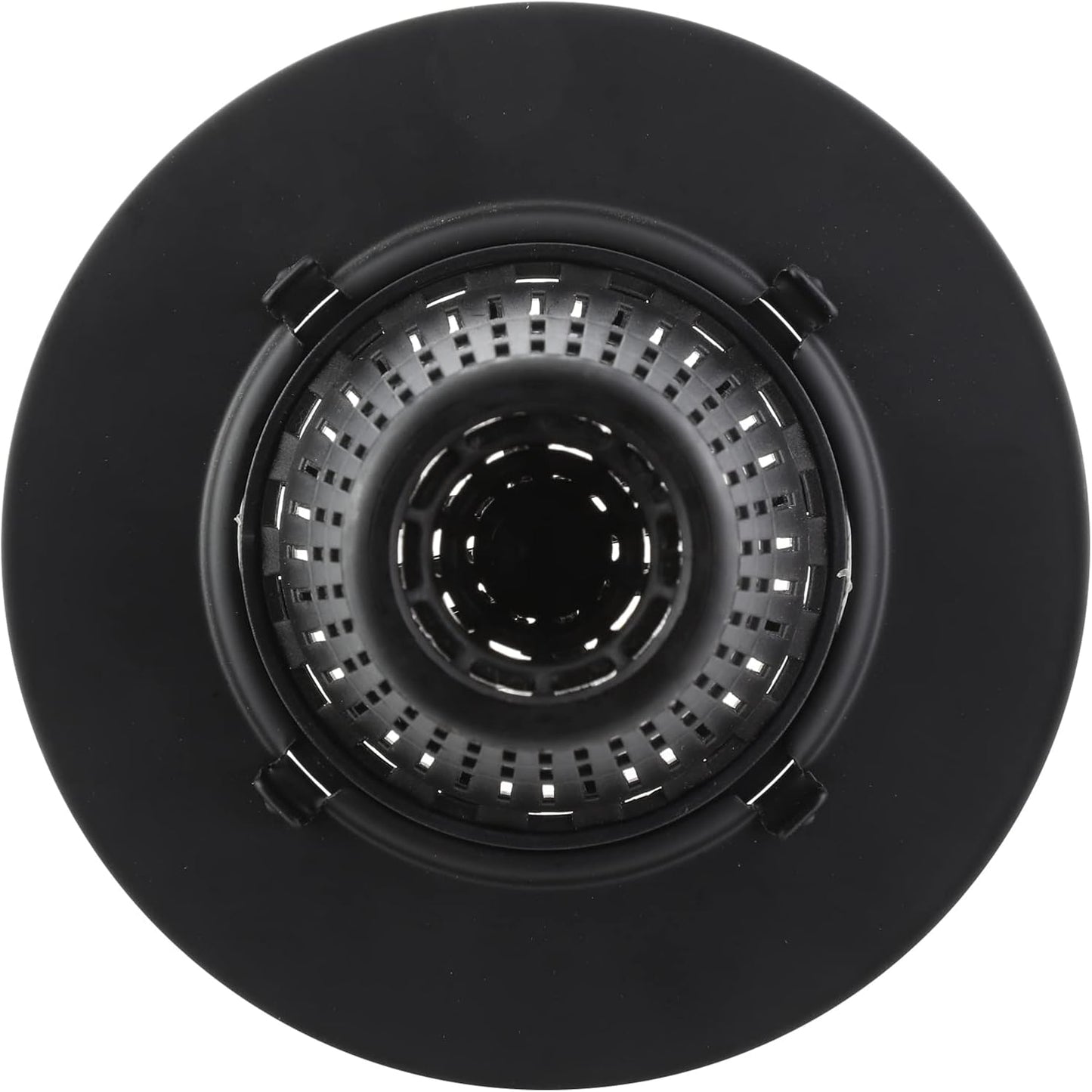 Danco Snap-in Shower Drain Cover with in-Drain Hair Catcher, 4-1/4" Round, White Strainer, (10533)